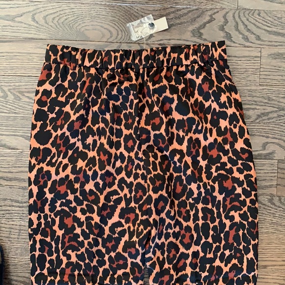 NEW! - J. CREW HIGH RISE LEOPARD SZ 4 TROUSERS - Picture 4 of 16